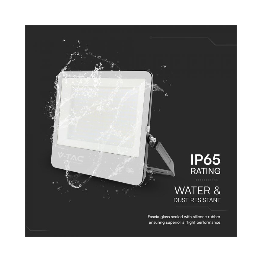 Refletor LED/300W/230V 4000K IP65 preto