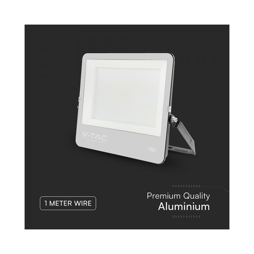 Refletor LED/300W/230V 4000K IP65 preto