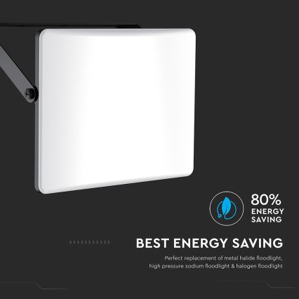 Projetor LED LED/30W/230V 3000/4000/6500K IP65 preto