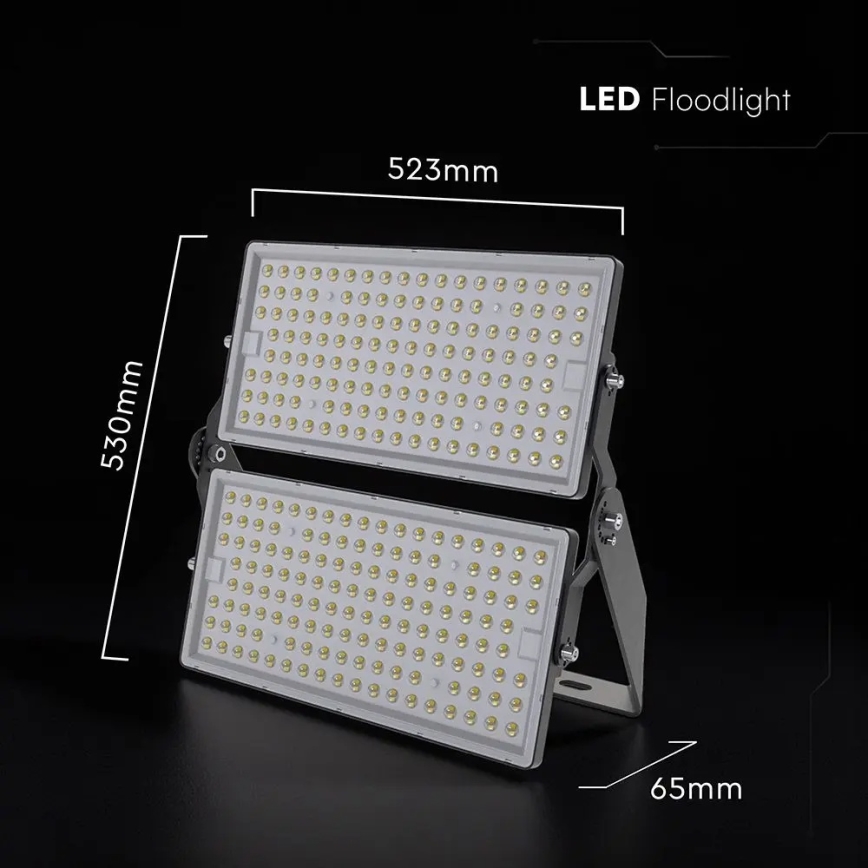 Refletor LED/500W/230V 4000K IP65 cinzento