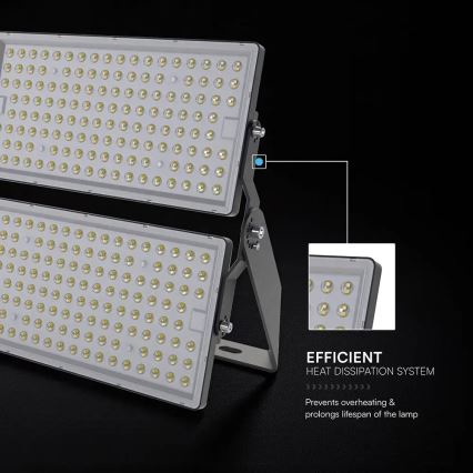 Refletor LED/500W/230V 6500K IP65 cinzento