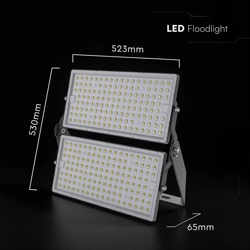 Refletor LED/500W/230V 6500K IP65 cinzento
