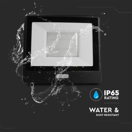 Projetor LED com sensor LED/50W/230V 6500K IP65 preto