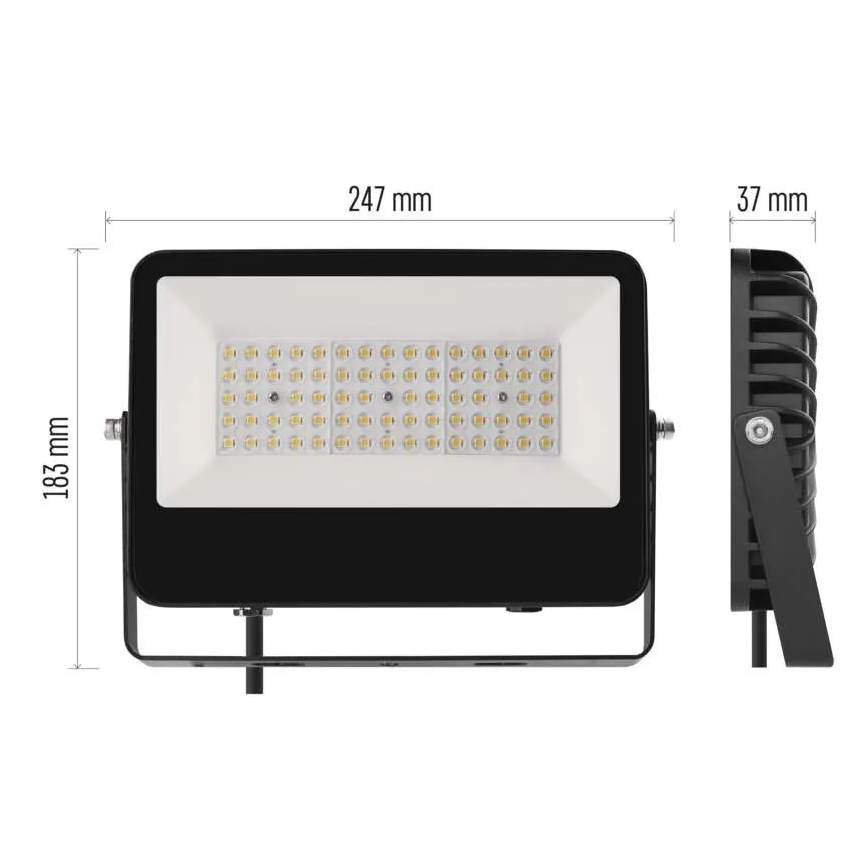 Refletor LED AVENO LED/48W/230V 4000K 7200 lm IP66 preto