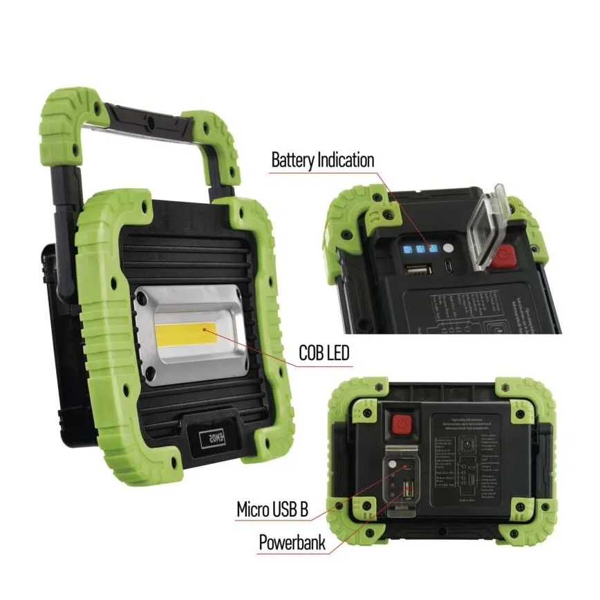 Refletor recarregável LED COB LED/3,7V 3000 mAh IP44