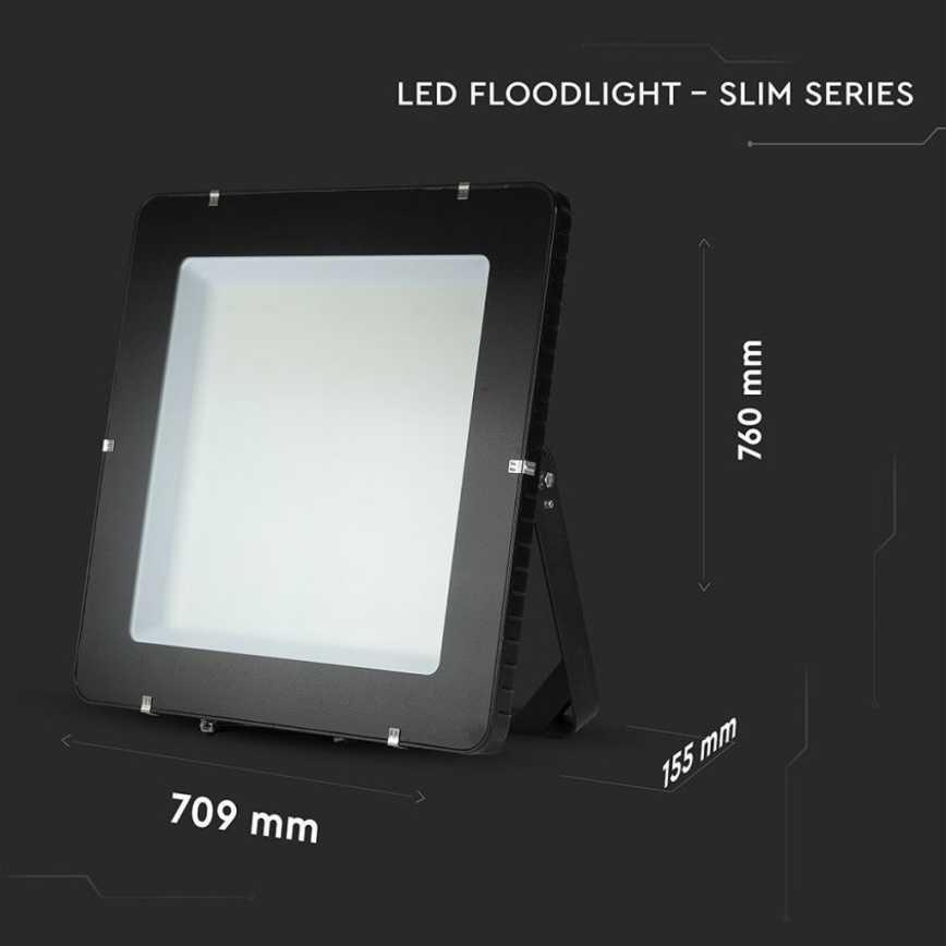 Refletor LED com chip SAMSUNG, 1000 W, 230 V, 4000 K, IP65