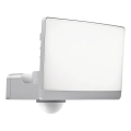 Refletor LED com sensor de movimento e crepuscular DAVOS LED/30W/230V IP54 branco