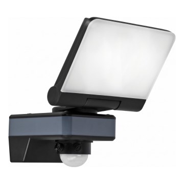 Refletor LED com sensor de movimento e crepuscular LED/24W/230V 4200K IP54 preto
