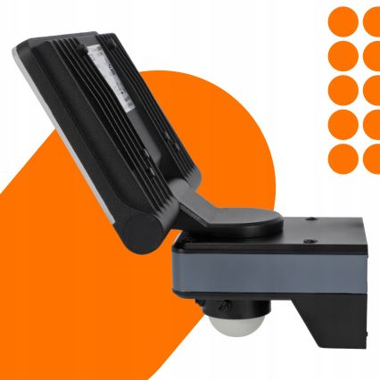 Refletor LED com sensor de movimento e sensor crepuscular LED/44W/230V 4200K IP54 preto