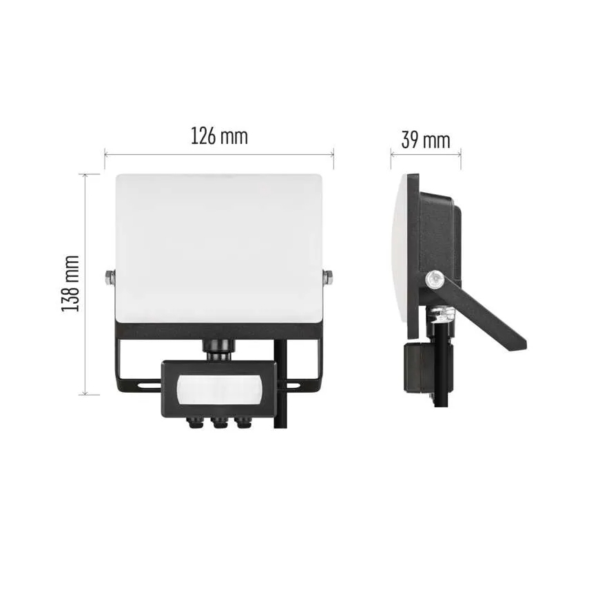 Refletor LED com sensor de movimento e de crepúsculo TAMBO EVO LED/20W/230V 4000K IP44 preto