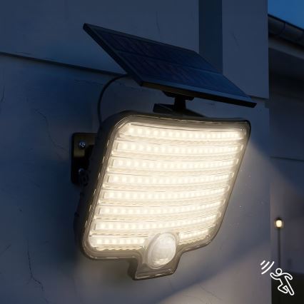 Refletor LED com sensor e painel solar ALEX LED/5,5W/3,7V 1200 mAh IP44