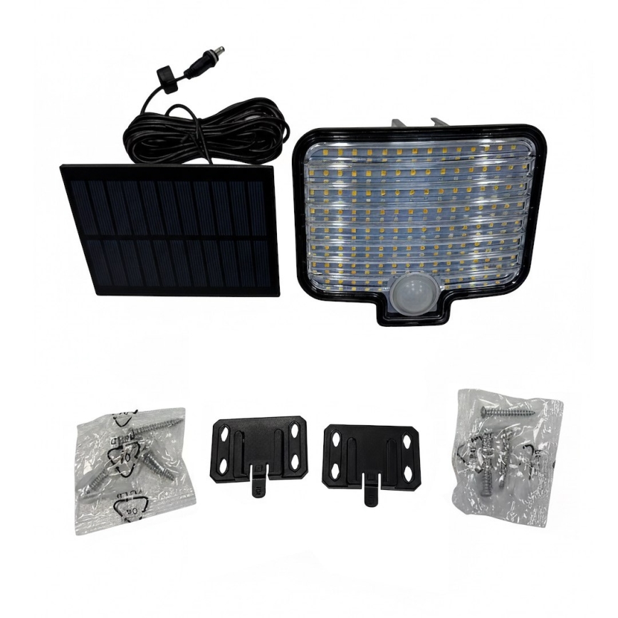 Refletor LED com sensor e painel solar ALEX LED/5,5W/3,7V 1200 mAh IP44