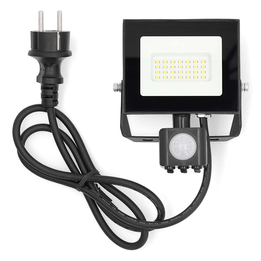 Refletor LED com sensor LED/20W/230V 4000K IP44