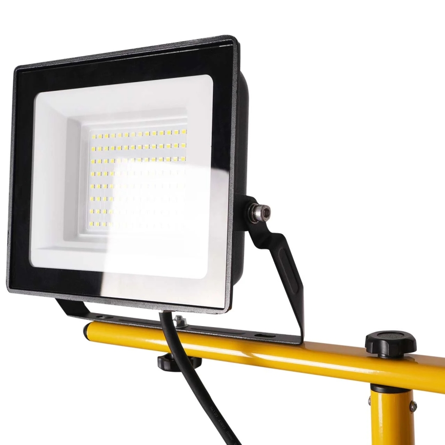 Refletor LED com suporte 2xLED/50W/230V 6500K IP65 amarelo