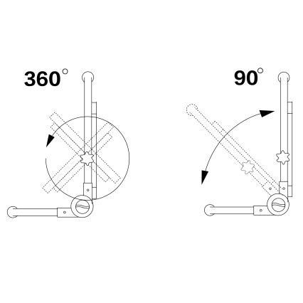 Refletor LED com suporte LED/50W/230V 5000K IP65 laranja