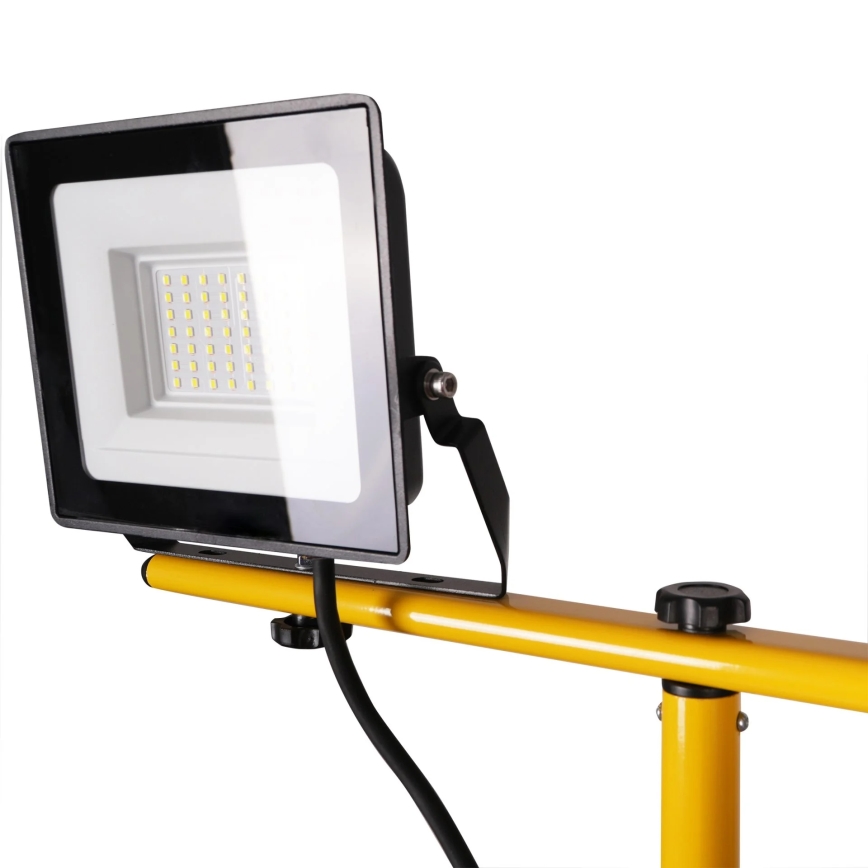 Refletor LED com tripé 2xLED/30W/230V 6500K IP65 amarelo