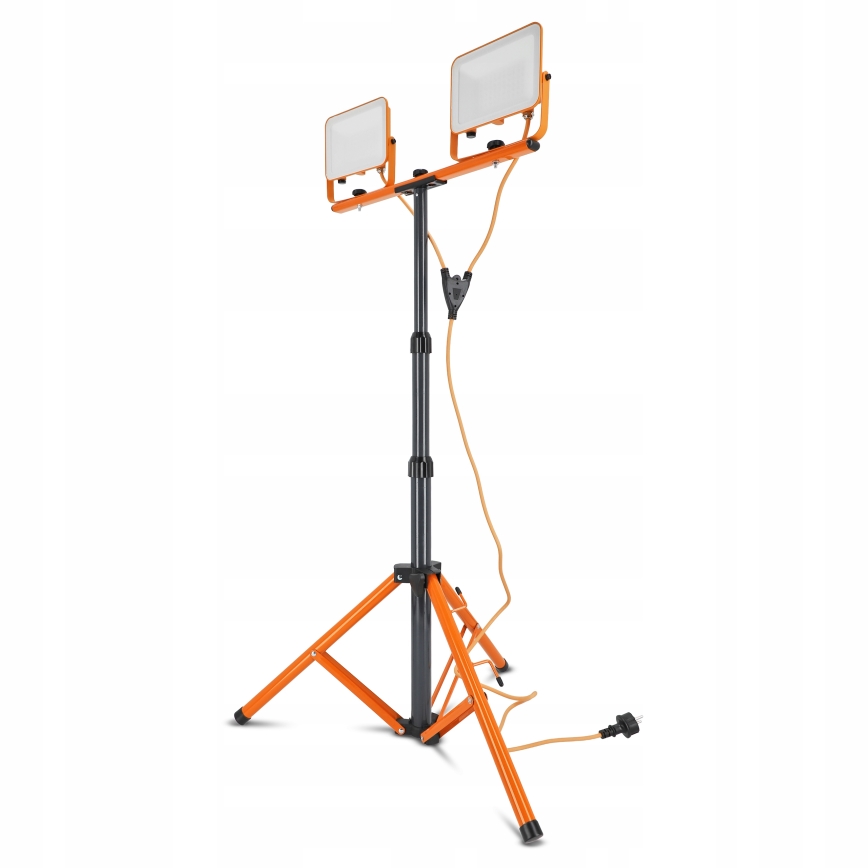 Refletor LED com tripé 2xLED/50W/230V 4500K IP65 laranja