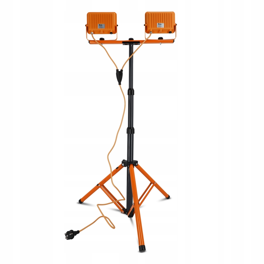 Refletor LED com tripé 2xLED/50W/230V 4500K IP65 laranja