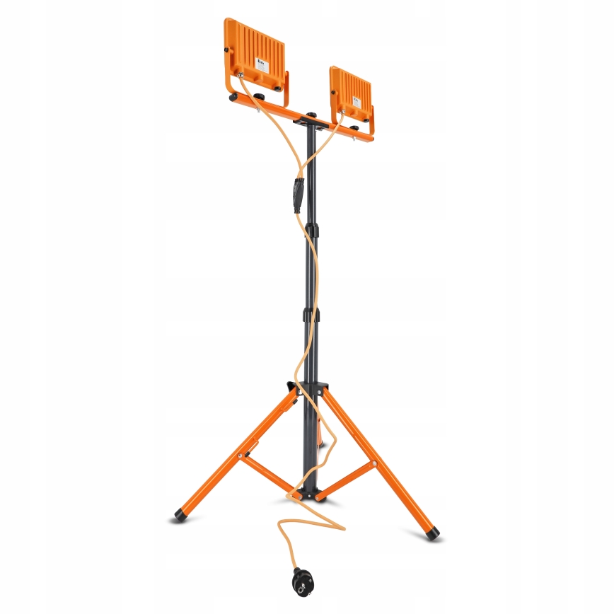 Refletor LED com tripé 2xLED/50W/230V 4500K IP65 laranja