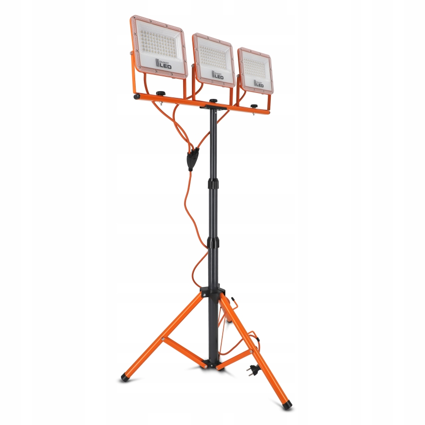 Refletor LED com tripé 3xLED/50W/230V 4500K IP65 laranja