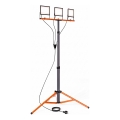 Refletor LED com tripé 3xLED/50W/230V 4500K IP65 preto/laranja
