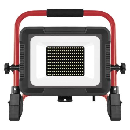 Refletor LED com tripé ELION LED/100W/230V 4000K IP65 vermelho/preto