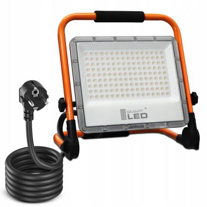 Refletor LED com tripé LED/100W/230V 4500K IP65 laranja
