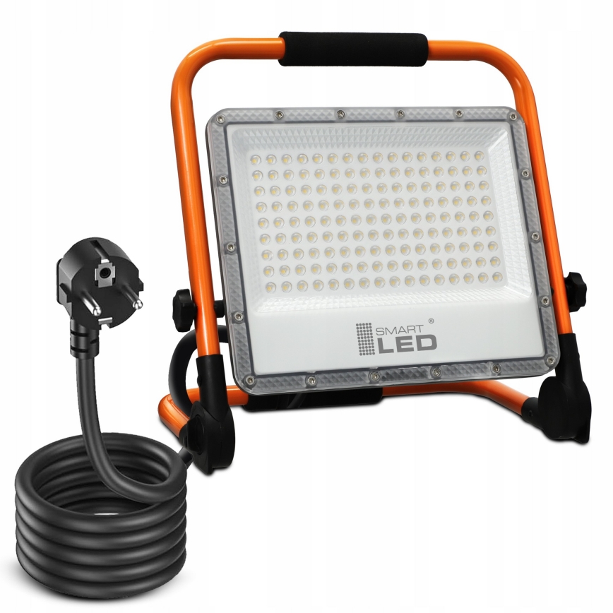 Refletor LED com tripé LED/100W/230V 4500K IP65 laranja