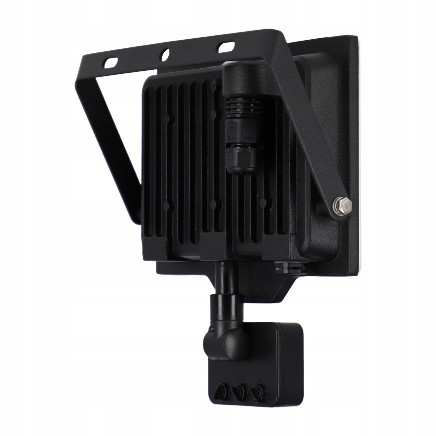 Refletor LED exterior com sensor de movimento e sensor crepuscular LED/50W/230V 4500K IP65 preto