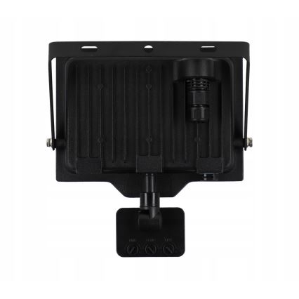 Refletor LED exterior com sensor de movimento e sensor crepuscular LED/50W/230V 4500K IP65 preto