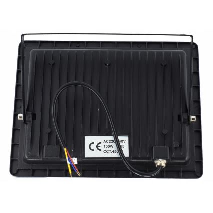 Refletor LED para exterior LED/100W/230V 4500K IP65 preto