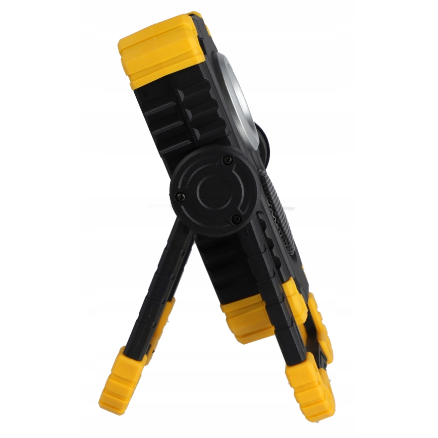 Refletor recarregável LED com altifalante e função powerbank LED/10W/5V 4400 mAh IP44 preto/amarelo
