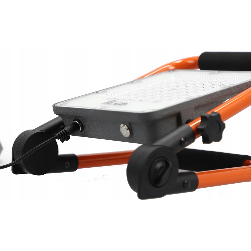 Refletor LED recarregável com tripé LED/100W/3,2V 4500K 15000 mAh IP65 laranja