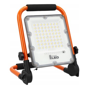 Refletor LED recarregável com tripé LED/30W/3,2V 4500K 5000 mAh IP65 laranja
