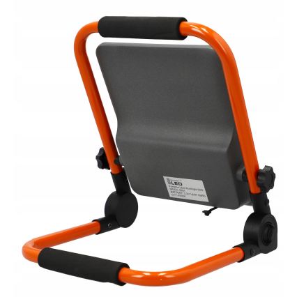 Refletor LED recarregável com tripé LED/50W/3,2V 4500K 5000 mAh IP65 laranja