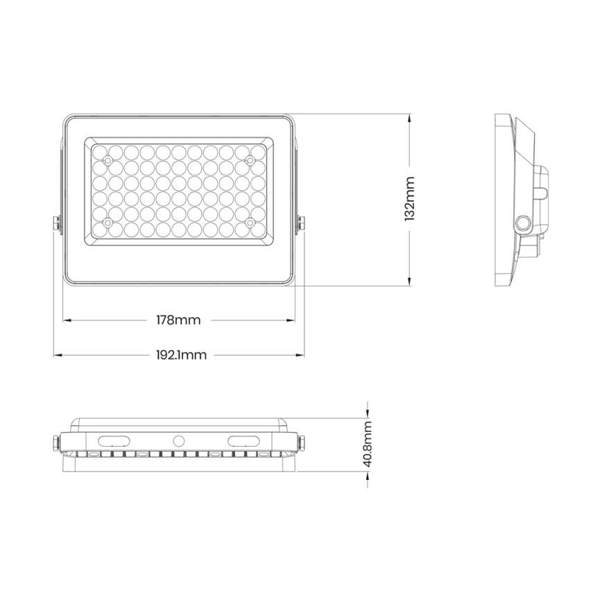 Projetor LED com painel solar FOCUS 60W/10000 mAh 3,2V 6000K IP65 + controlo remoto