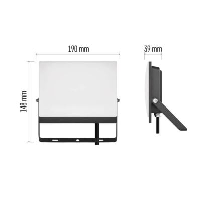 Refletor LED TAMBO EVO LED/50W/230V 4000K IP65 preto