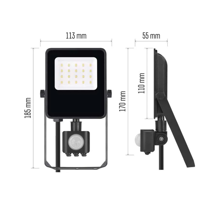 Projetor LED com sensor VISIO LED/10W/230V 4000K IP65