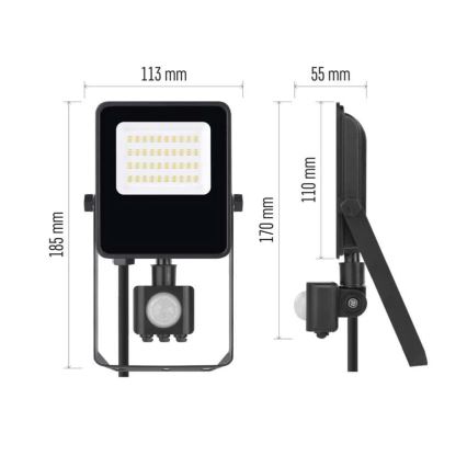 Projetor LED com sensor VISIO LED/20W/230V 4000K IP65