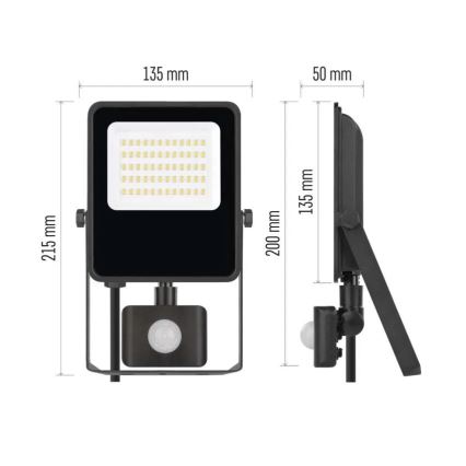 Projetor LED com sensor VISIO LED/30W/230V 4000K IP65
