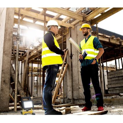 Refletor portátil LED regulável TIGRA LED/20W/3,7V 4000K IP54 4400 mAh preto/amarelo