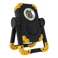 Refletor recarregável LED com altifalante e função powerbank LED/10W/5V 4400 mAh IP44 preto/amarelo