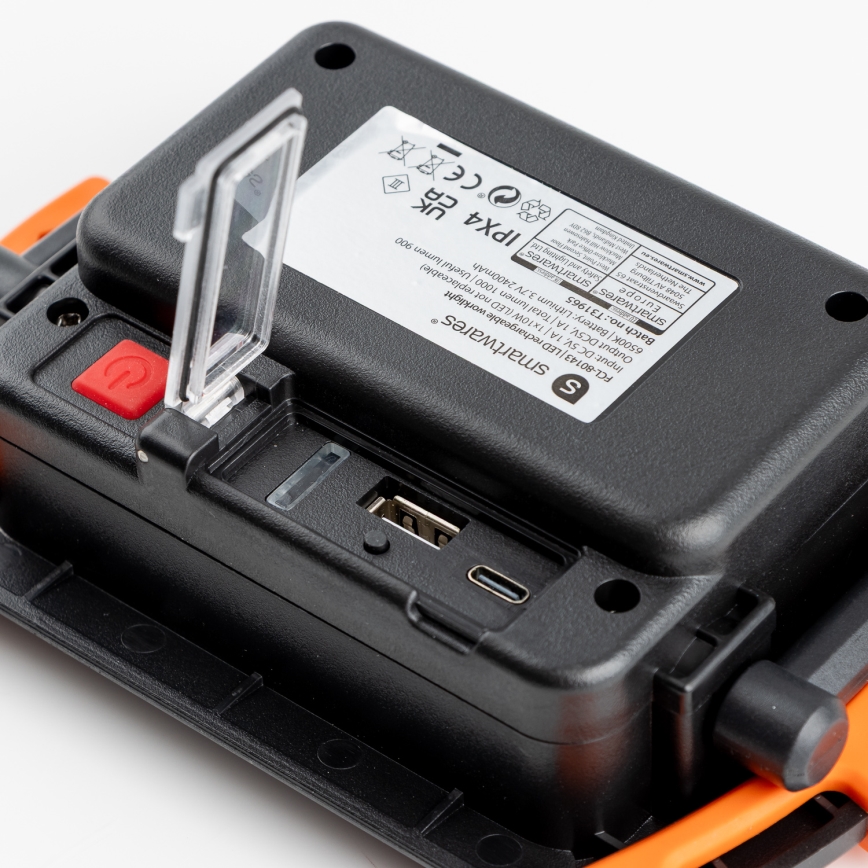 Refletor recarregável LED regulável LED/10W/5V USB 6500K IP44