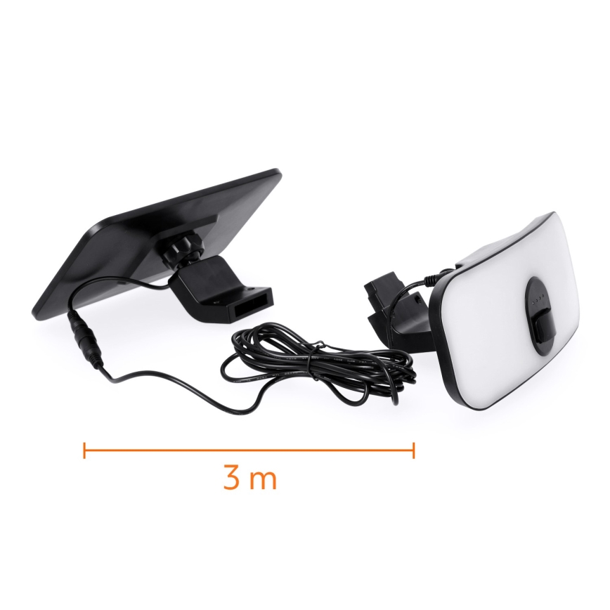 Refletor solar LED com sensor LED/13W/3,7V IP65 4000K 4000 mAh