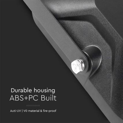 Refletor Solar LED com sensor LED/30W/6,4V 6400K 6000 mAh + comando à distância