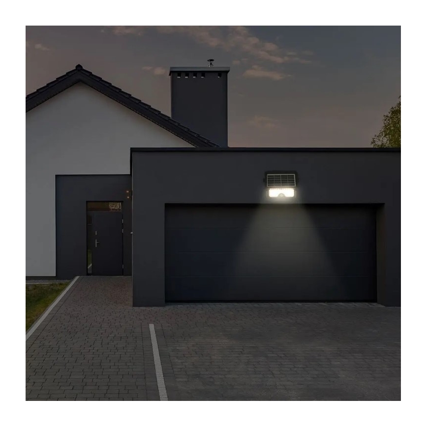 Refletor solar LED com sensor LED/5W/3,7V IP65 4000K 3000 mAh