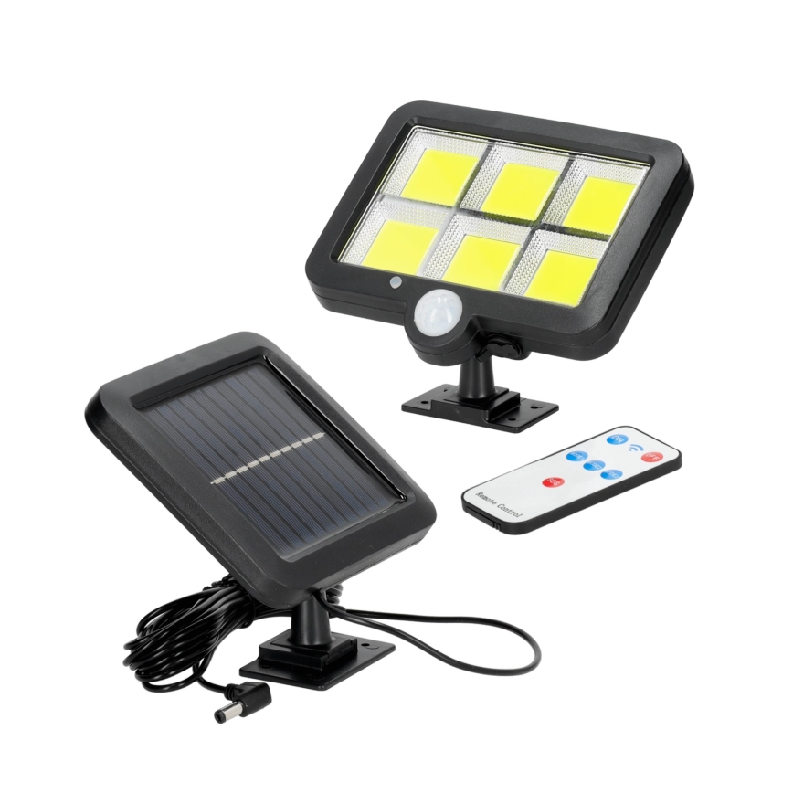 Refletor solar LED com sensor LED/1,5W/3,7V 6000K IP44 1200 mAh