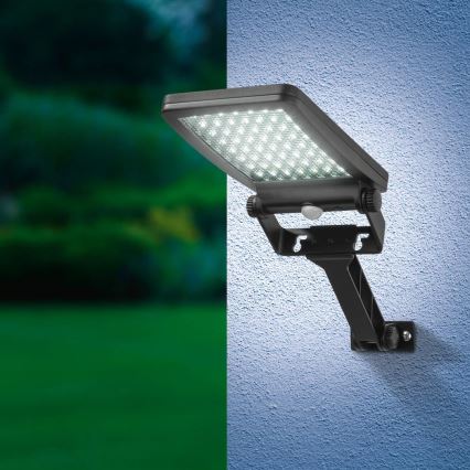Refletor solar LED com sensor ADIK LED/1,2W/3,7V 1200 mAh 6500K IP44