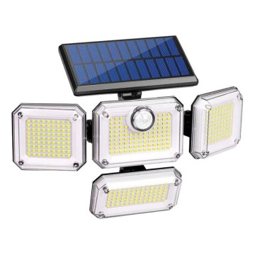 Refletor solar LED com sensor GLOW LED/2,5W/3,7V 6500K IP44 2400 mAh + controlo remoto