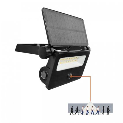 Refletor solar com sensor NCS G2 LED/10W/3,7V 3000/4000/6500K IP54 1800 mAh
